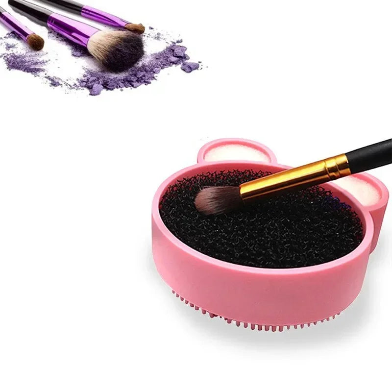 1pc Make Up Brush Cleaner Pad Washing Brush Pad Cleaning Mat Cosmetic Brush Cleaner Universal Make Up Tools Scrubber Board Pad
