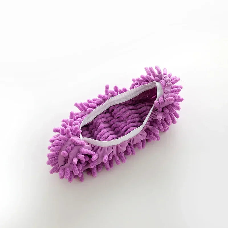 1PCS Floor Dust Cleaning Slippers Shoes Cleaning Cloth Lazy Mopping Shoes Home Floor Cleaning Microfiber Cloth Shoes