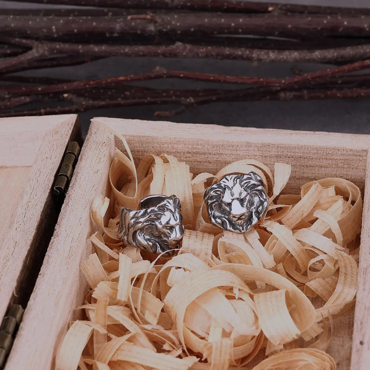 Stainless Steel Domineering Lion Head Clip Earring Female Rock Hip Hop Ear Accessories Jewelry Punk Party Wedding Earring Gift
