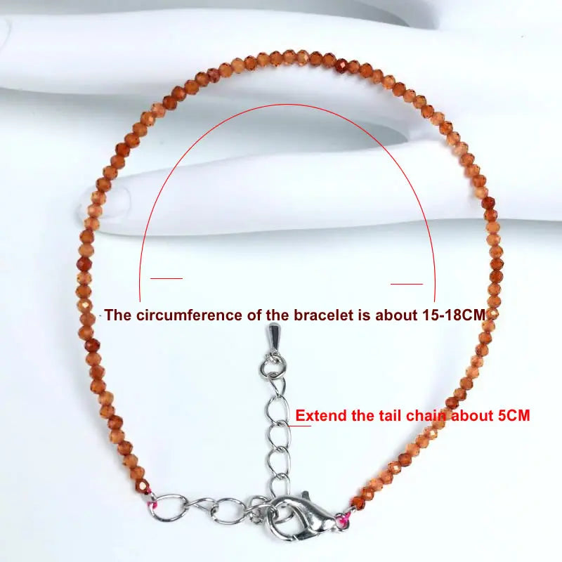 2-3mm Natural Stone Beaded Necklace Handmade Mini Tourmaline lapis crystal Energy Healing Female Bracelet for Women Jewelry Gift