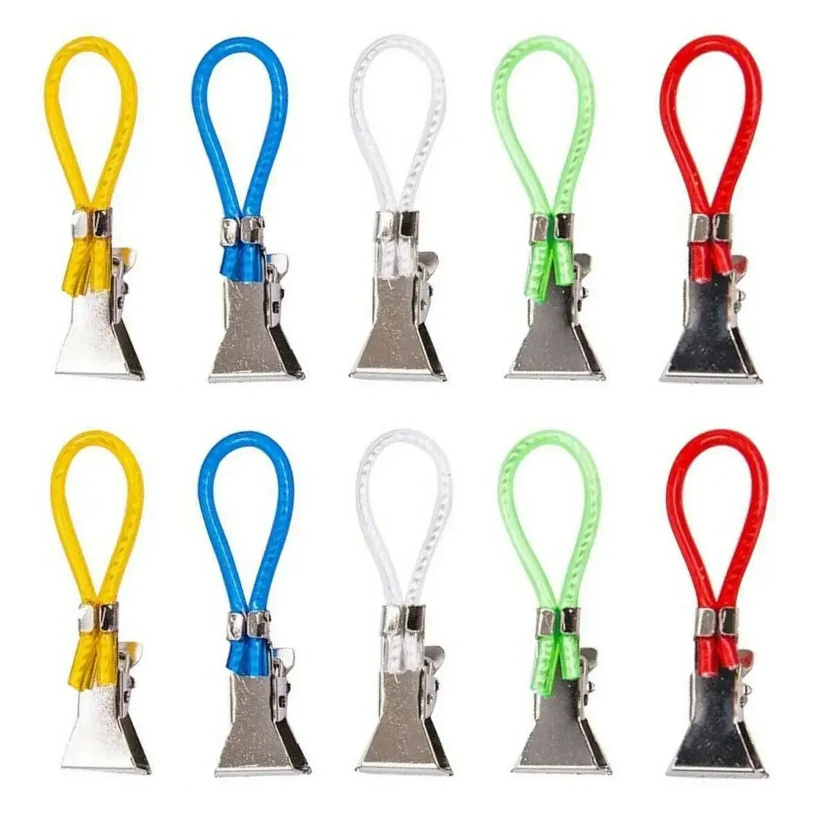 5/10Pcs Towel Hanging Clips Metal Clip On Hooks Loops Hand Towel Hangers Hanging Clothes Pegs Kitchen Bathroom Organizer