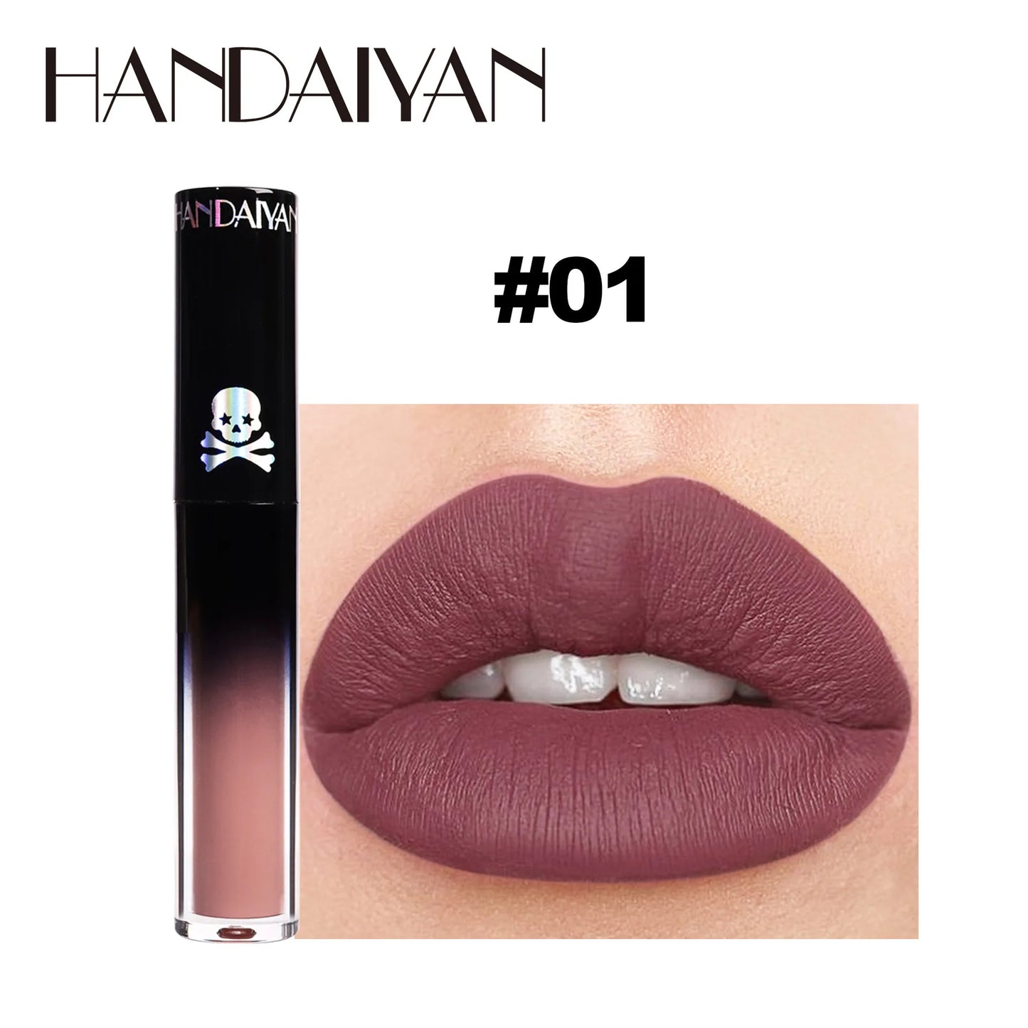 Vampire Black Purple Halloween Christmas Lipstick Moisturizing Waterproof Matte Lip Glosses Pigmented Lip Tint Makeup