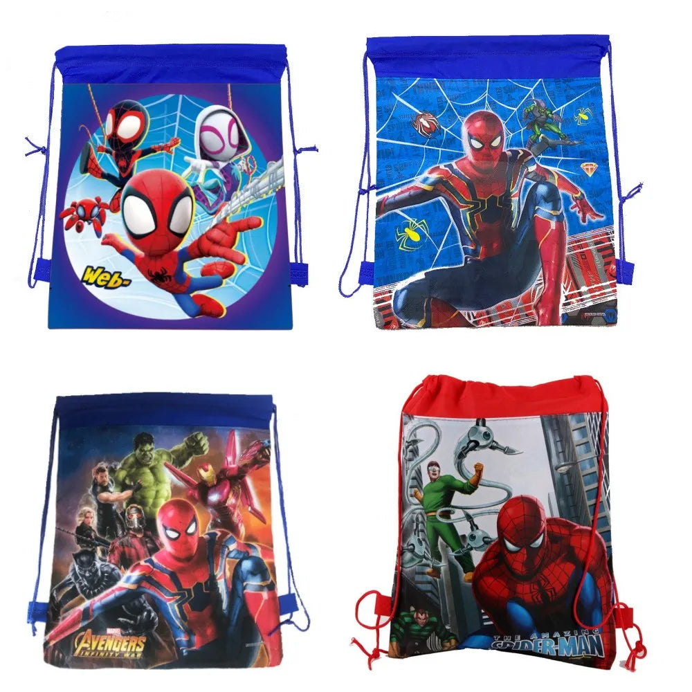 5/10/20/30PCS Cartoon Dinsey Spiderman Children School Bag Boy Girls Kindergarten Bag Baby Toddler Bag Kids School Backpack gift