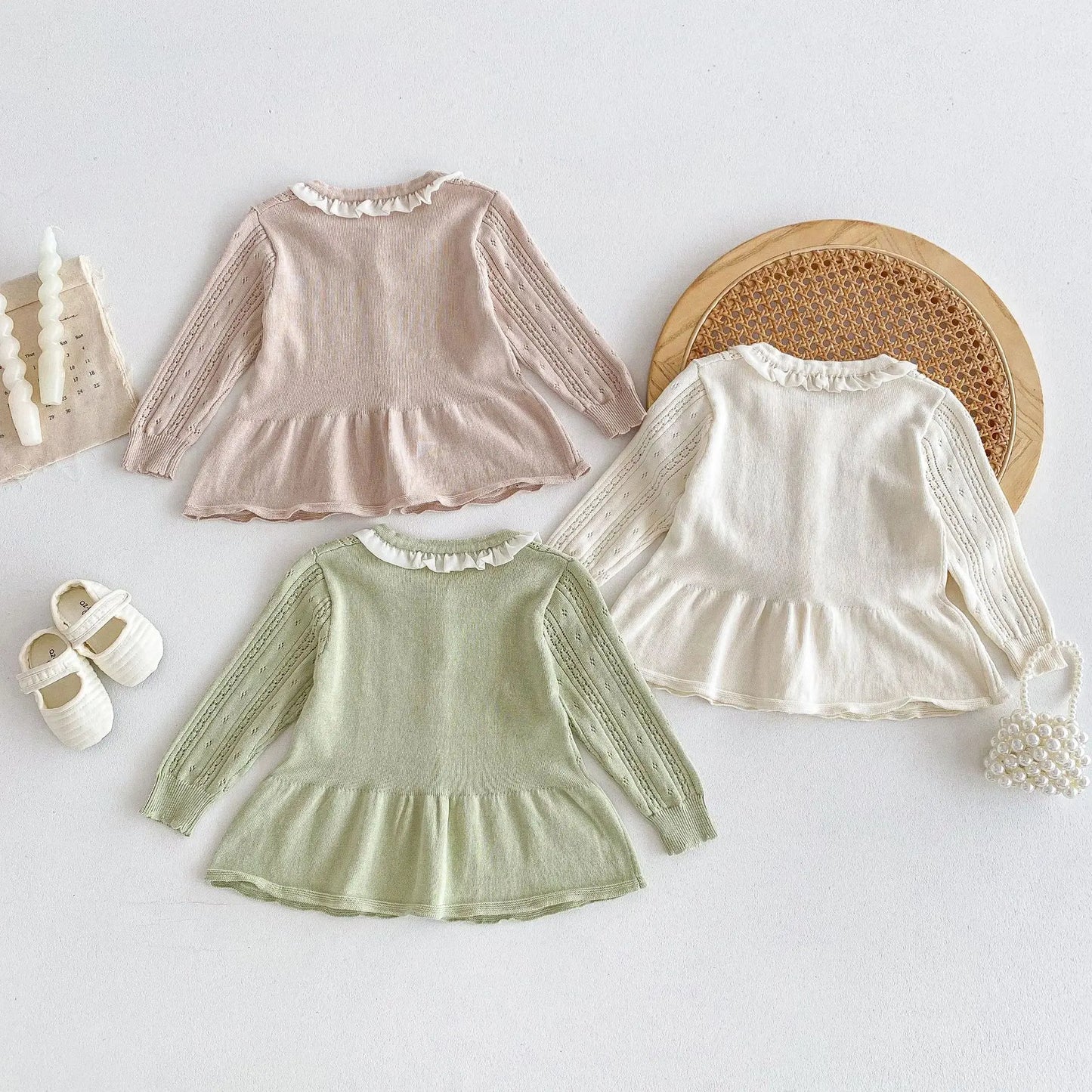 Summer Newborn Infant Baby girls knit Sun protection clothing Air-conditioned clothing coat Kids Fashion Baby Clothing