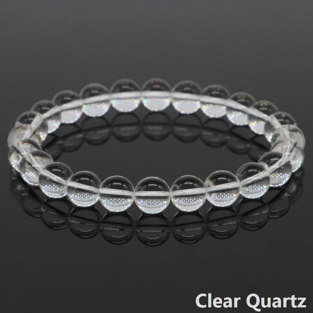 Women Men Bracelet Natural Rainforest Jasper Crystal Round Beads Wrist Chain Chakra Healing Energy Stretch Charm Strand Jewelry