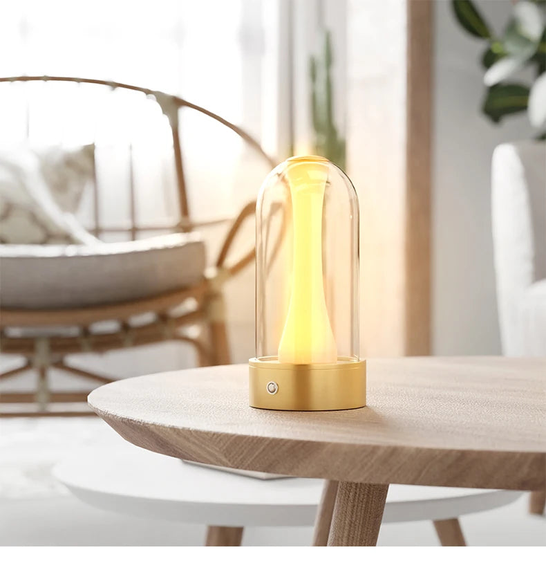 USB Rechargeable Led Desk Lamp 3 Color Changing Mode Bedside Lamp Bedroom Portable Touch Button Emotional Lamp Camping