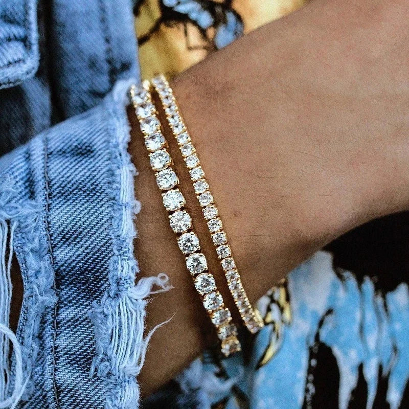 Luxury Rainbow Adjustable Multicolor Tennis Bracelets For Women Ladies Wedding Colorful Zircon Charm Bracelet Hand Chain Jewelry
