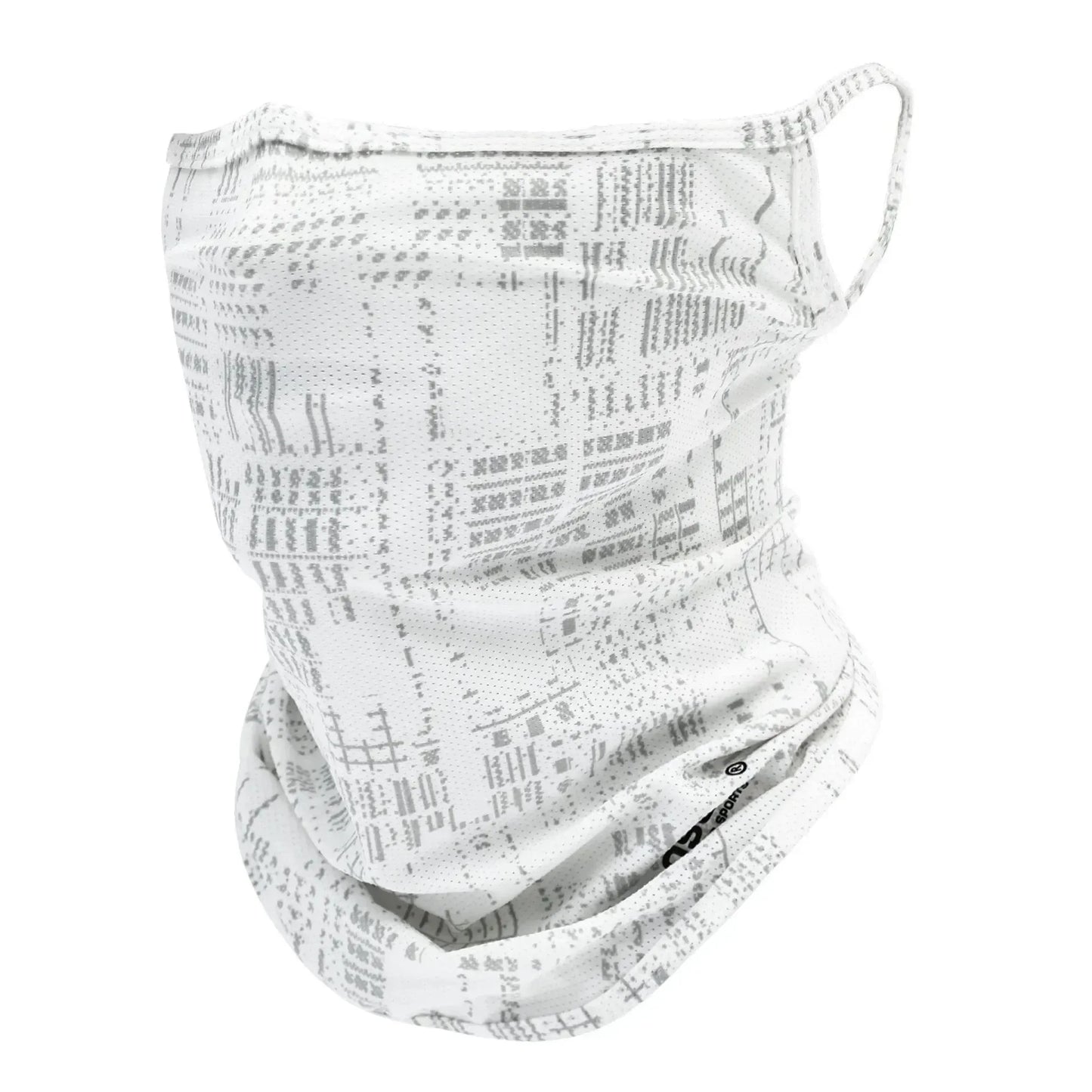 Thin Breathable Quick-dry Outdoor Face Mask Sun Protection Summer Ice Silk Scarf Letter Pullover Neck Warmer