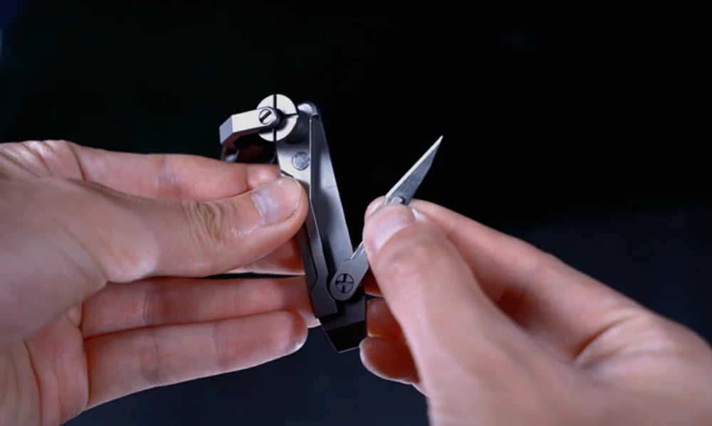 EDC TItanium Alloy with Titanium Key Ring Pry Bar Screwdriver Bottle Opener Handle Multi-tool profession Portable Outdoor Tools