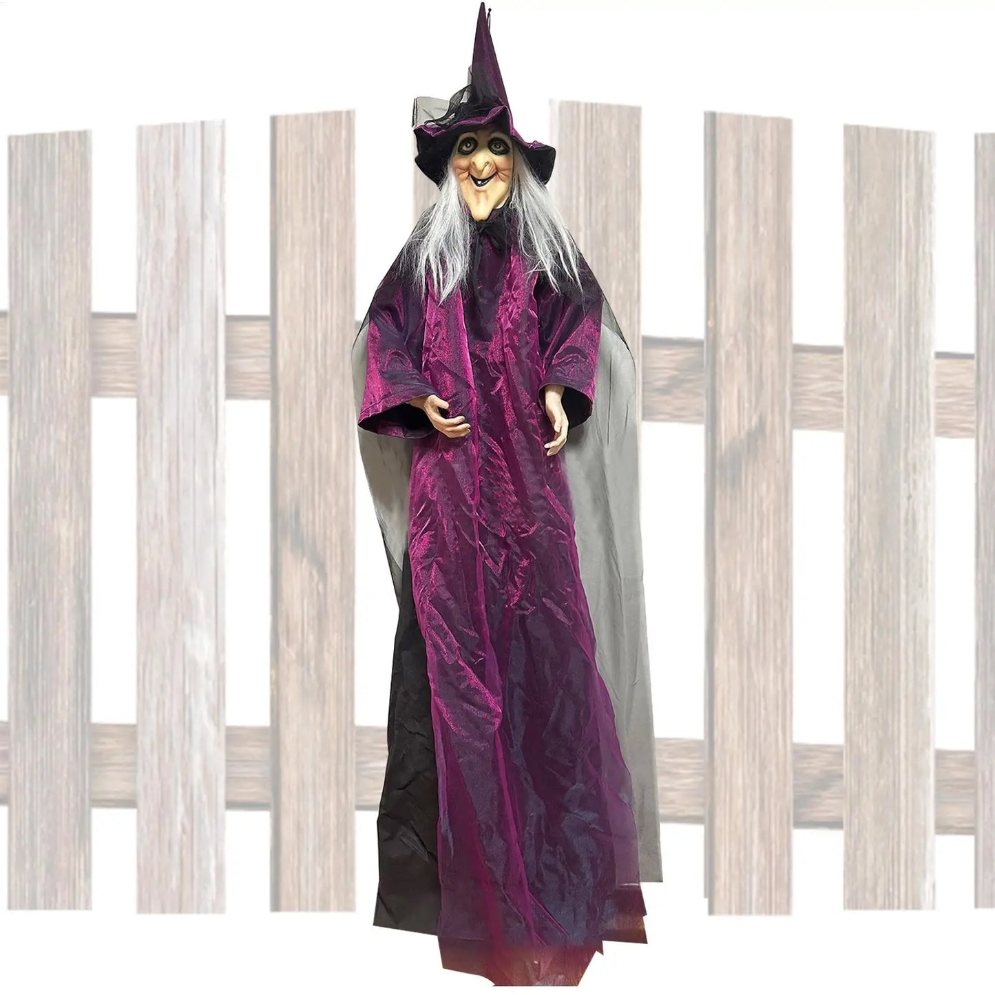Halloween Colourful Glow Creepy Sound Activated Witch Decorations Halloween light up decoration props for Home Holidays Outdoor