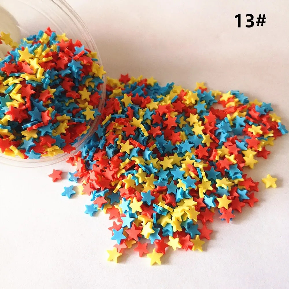 100g DIY Polymer Clay Fake Candy Sweets Sugar Sprinkle Decorations for Fake Cake Dessert Simulation Food Dollhouse Gifts