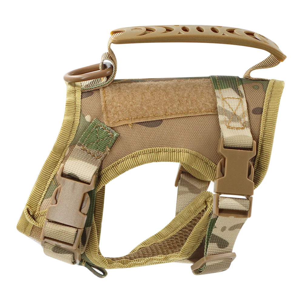 Tactical Cat Harness Leash Adjustable Puppy Vest For Military Small Dogs Harnesses 9Pcs Patches Walking Training Cat Accessories