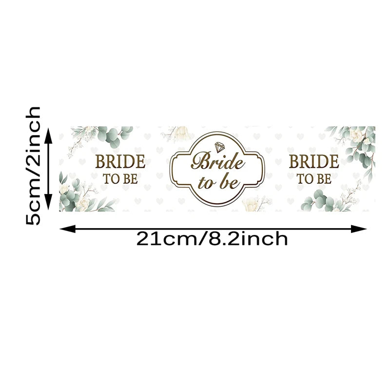 10Pcs Bride to be Paper Water Bottle Stickers Wedding DIY Baking Seal Labels Sticker Bachelorette Party Bridal Shower Decoration