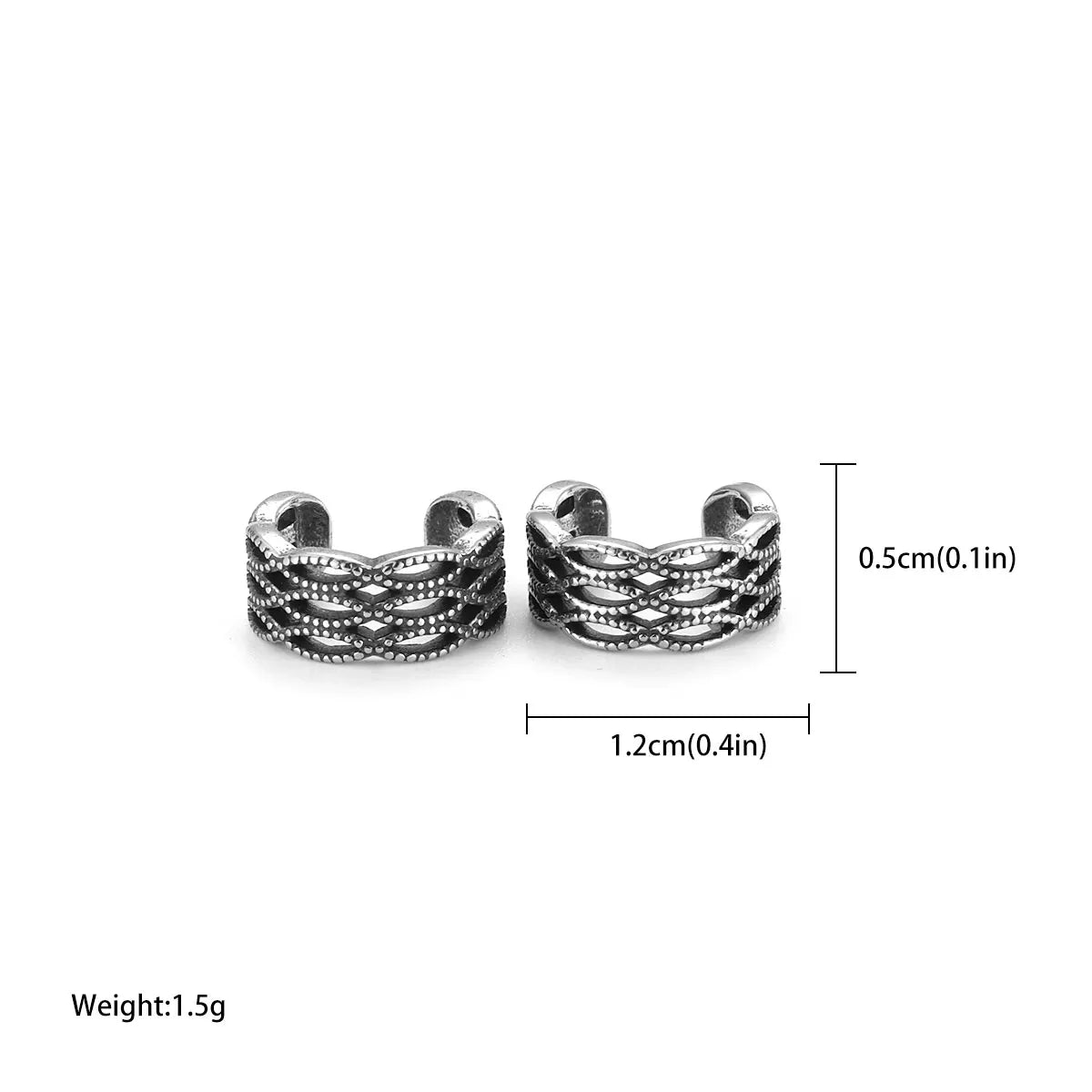 Simplicity Female Clip Earring Girls Punk Hip Hop Non-Piercing Ear Ceff Earring Stainless Steel Wedding Party Jewelry Gift