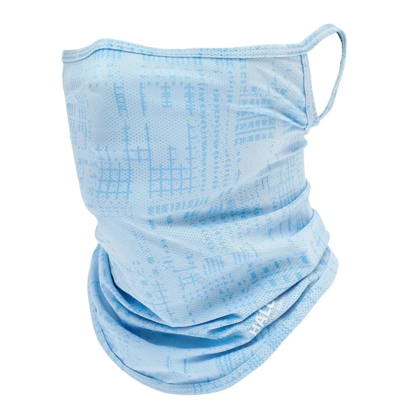 Thin Breathable Quick-dry Outdoor Face Mask Sun Protection Summer Ice Silk Scarf Letter Pullover Neck Warmer