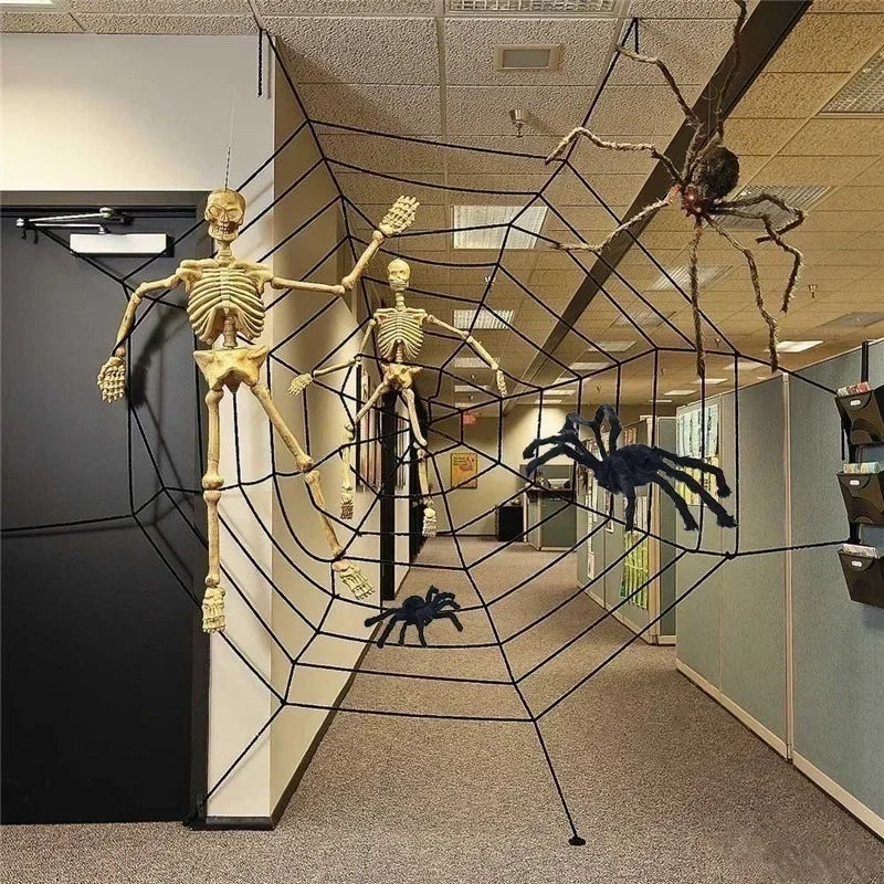 30cm/75cm Halloween Giant Black Plush Spider Decoration Haunted House Prop Indoor Outdoor Decor Halloween Decoration