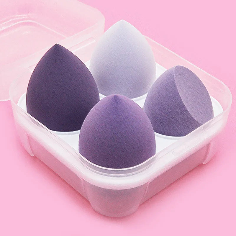 4/8pcs Makeup Sponge Powder Puff Dry and Wet Combined Beauty Cosmetic Ball Foundation Powder Puff Bevel Cut Make Up Sponge Tools