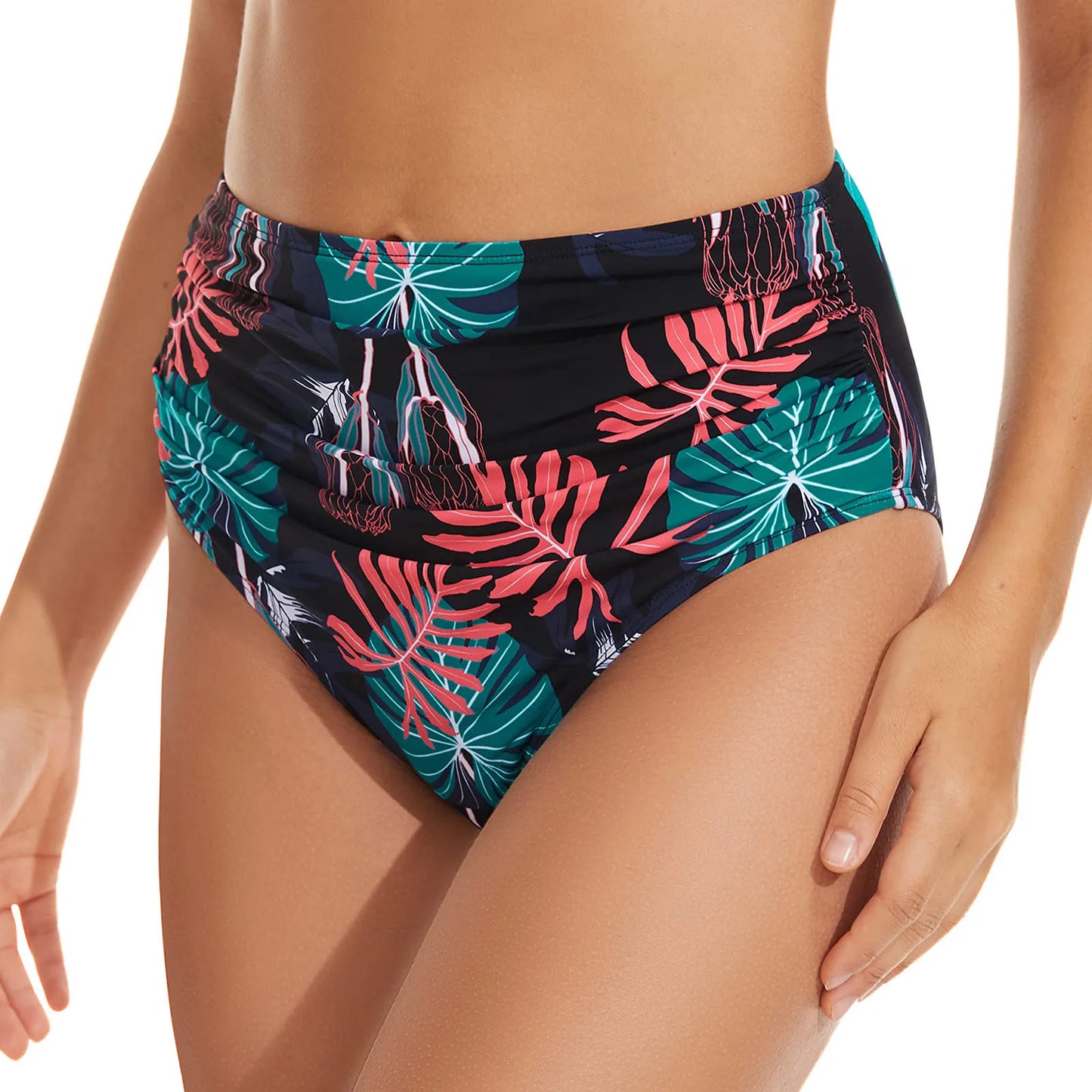 Swimwear For Women 2024 Women Plus Size High Waist Bikini Bottoms Swim Briefs Beach Shorts Ruched Bottom High Bikini 2024 Women