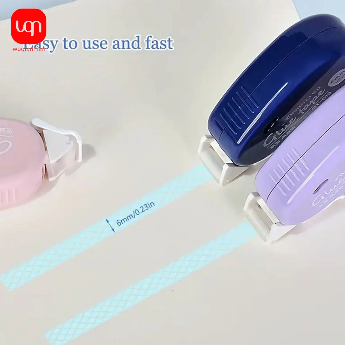 WQN-1PC 6m*6mm Double Sided Adhesive Dots Glue Tape DIY Scrapbooking Collage Photo Album School Stationery Supplies Roller Tape