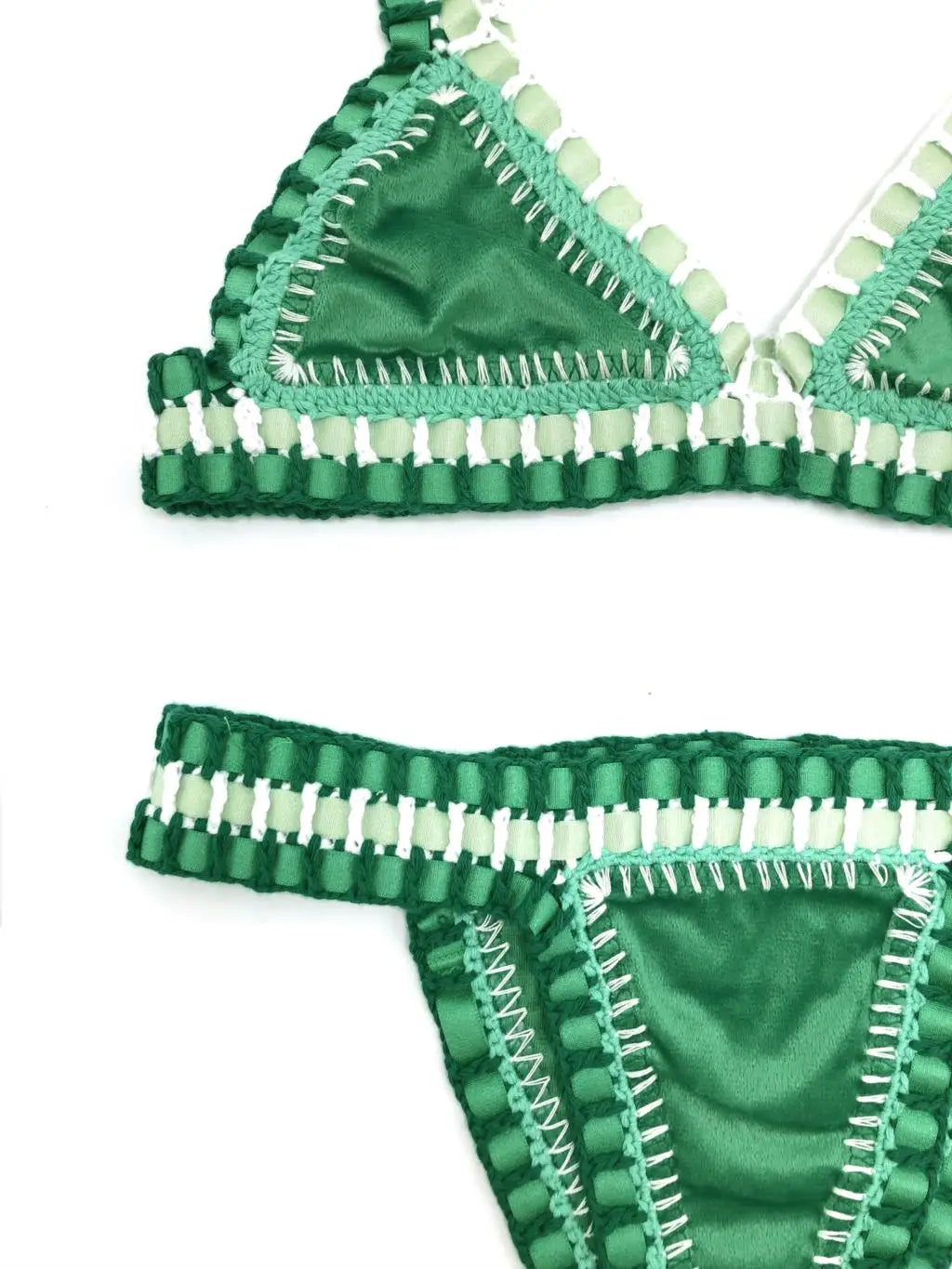 Women Green Velvet Bikini Sexy Crochet Swimwear For Young Girls Micro Bikinis Set Triangle Bathing Suit Luxury Swimsuit Mujer