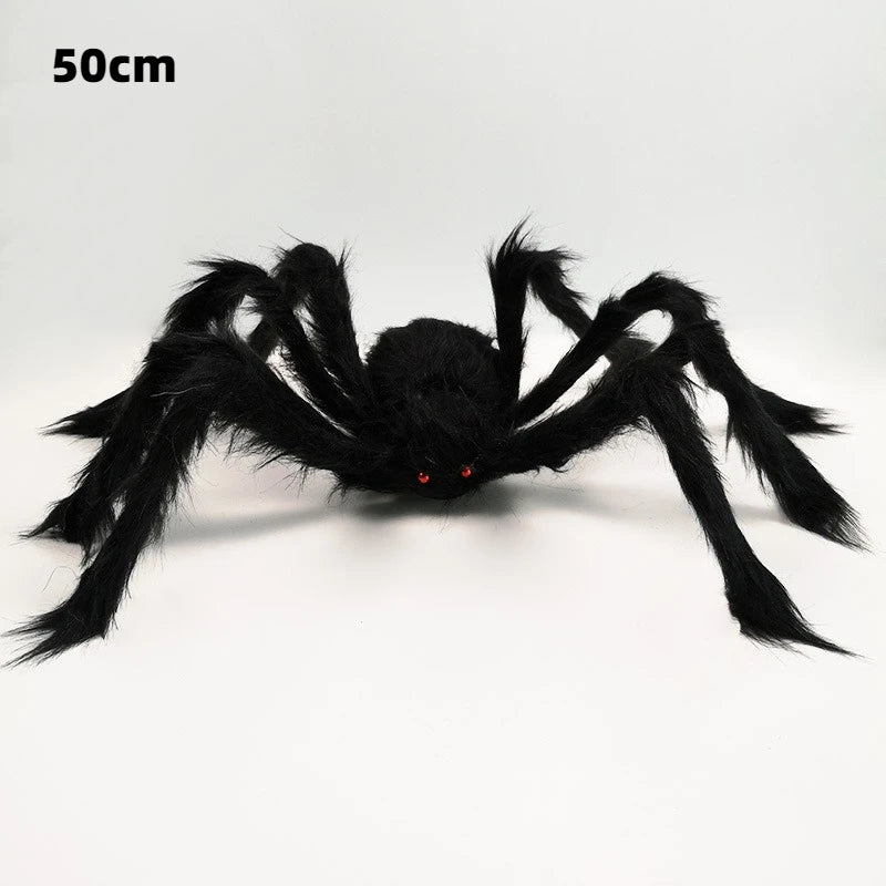 1/2pcs Halloween Spiders 50cm Fake Scary Hairy Spider for Halloween Decoration Outdoor Plush Spider Deco Indoor Yard Party Props