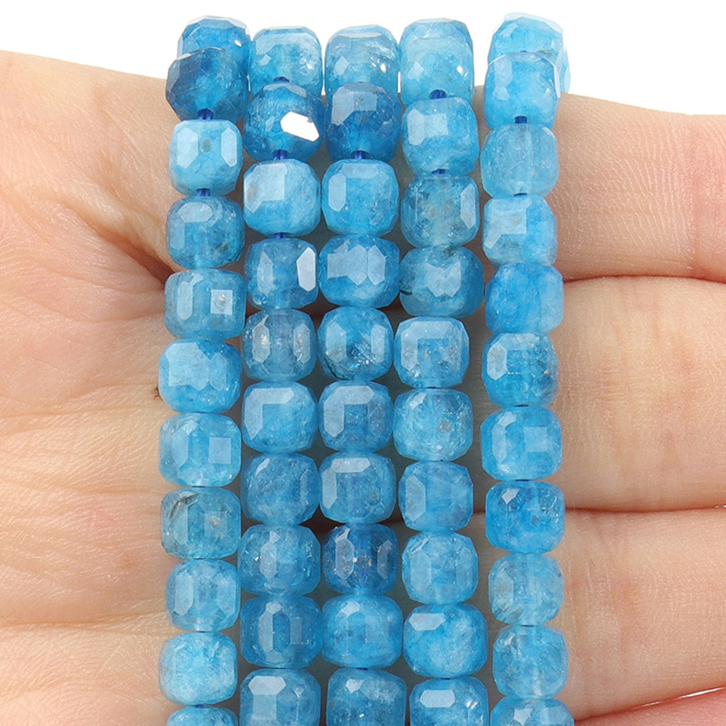 Faceted Natural Tourmaline 5mm Square Cube Shape Beads for Jewelry Making Diy Bracelet Necklace Beading Accessories