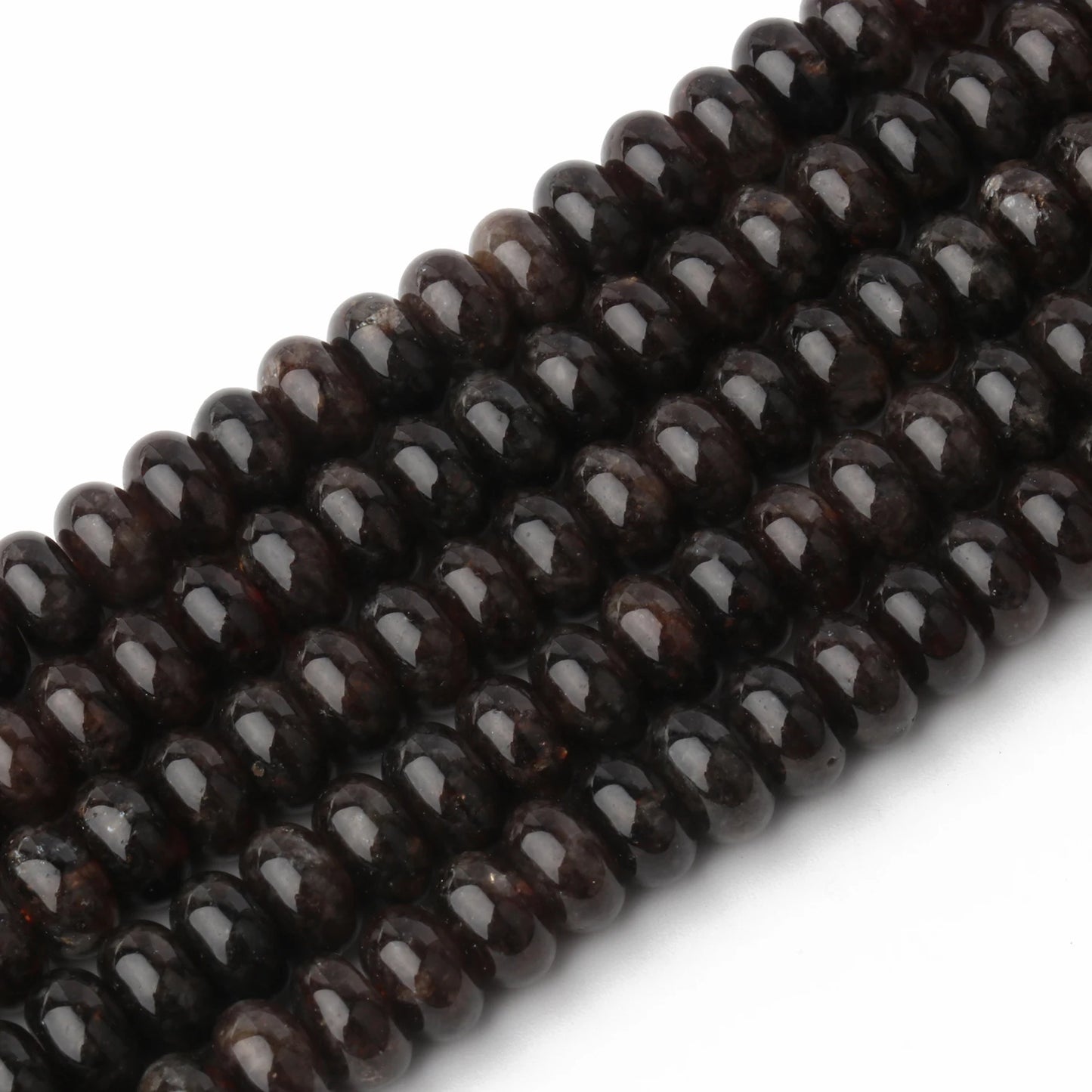 Rondelle Natural Stone Aventurine Tourmaline Jade Beads Flat Round Loose Beads for Jewelry Making DIY Charm Gift Bracelets 8x5mm