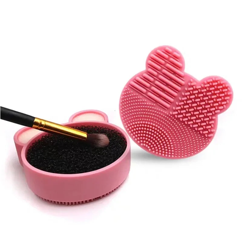 1pc Make Up Brush Cleaner Pad Washing Brush Pad Cleaning Mat Cosmetic Brush Cleaner Universal Make Up Tools Scrubber Board Pad