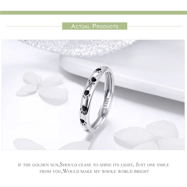 WOSTU European 925 Sterling Silver Simple Rings For Women Wedding Engagement Heart Rings With Zircon Original Female Jewelry