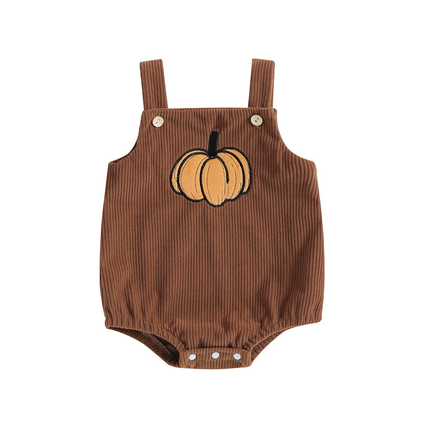 ma&baby 0-18M 1st Halloween Baby Costumes Newborn Infant Boy Girl Pumpkin Ghost Print Jumpsuit Corduroy Overalls