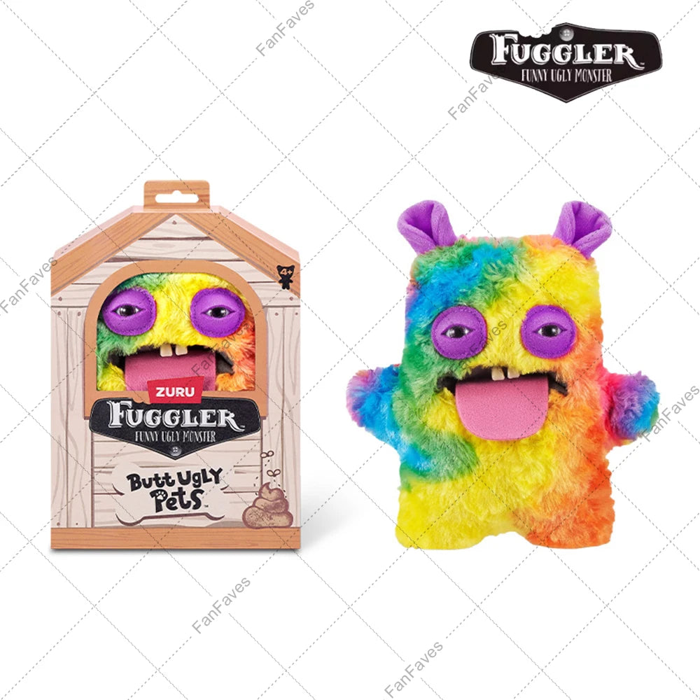 Butt Pet Ugly Fuggler Monster Series Original Plushies Rabbit Puppy Cat Dog Doll Reindeer Gingerbread Man Toy for Christmas Gift