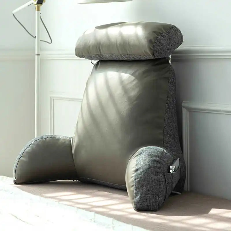 Triangle Reading Pillow Cooling Latex Cushion Big Wedge Adult Backrest Removable Washable Sofa Reading Pillow Back Pillow
