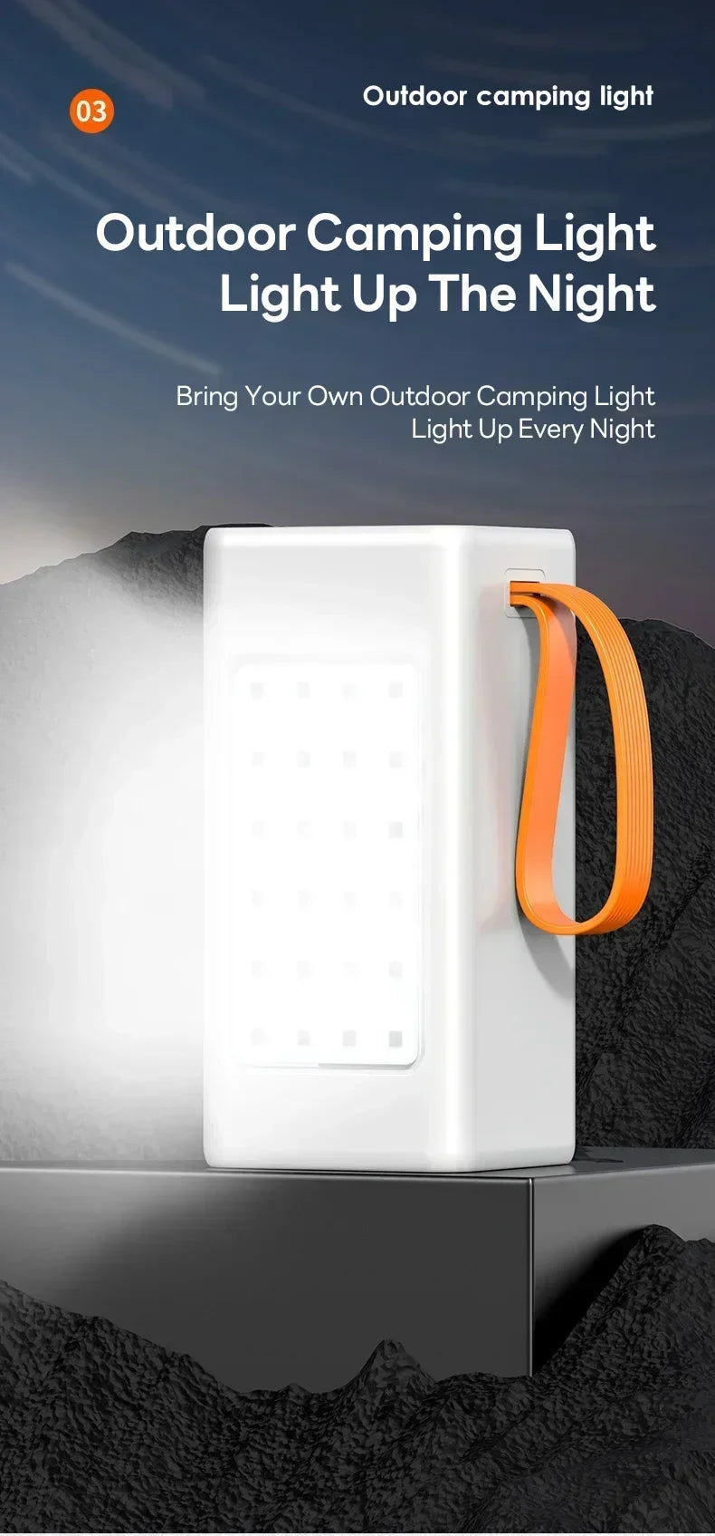 200000mAh Two-way Fast Charging 120W Portable Charger Power Bank Fast Charging External Tito C for xiaomi iPhone W/LED Light