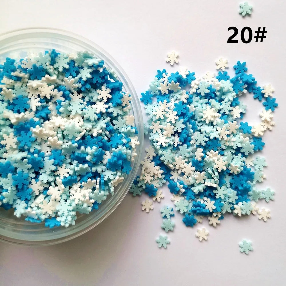 100g DIY Polymer Clay Fake Candy Sweets Sugar Sprinkle Decorations for Fake Cake Dessert Simulation Food Dollhouse Gifts