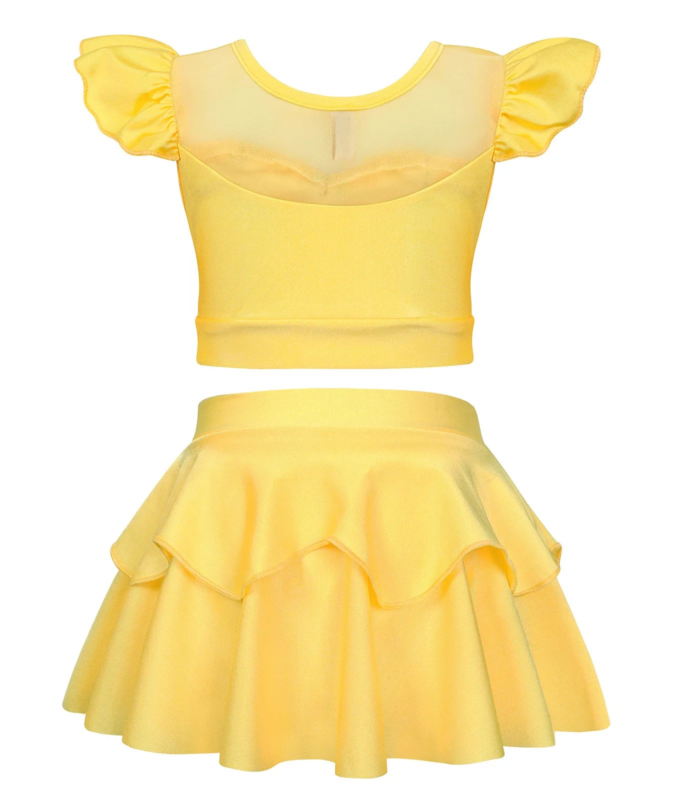 2025 Girls Two Piece Swimsuit Anna Elsa Belle Swimwear Princess Bodysuit Swimwear for Girls Childrens Bikini Beachwear Clothes