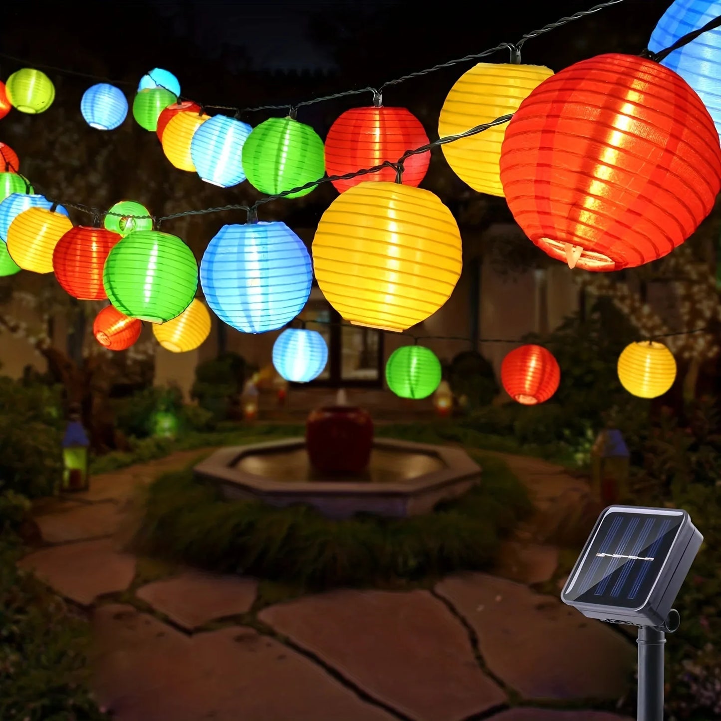 Halloween Pumpkin Lantern Solar String Lights Outdoor Waterproof LED Fairy String Lights Garden Yard Halloween Party Decorations