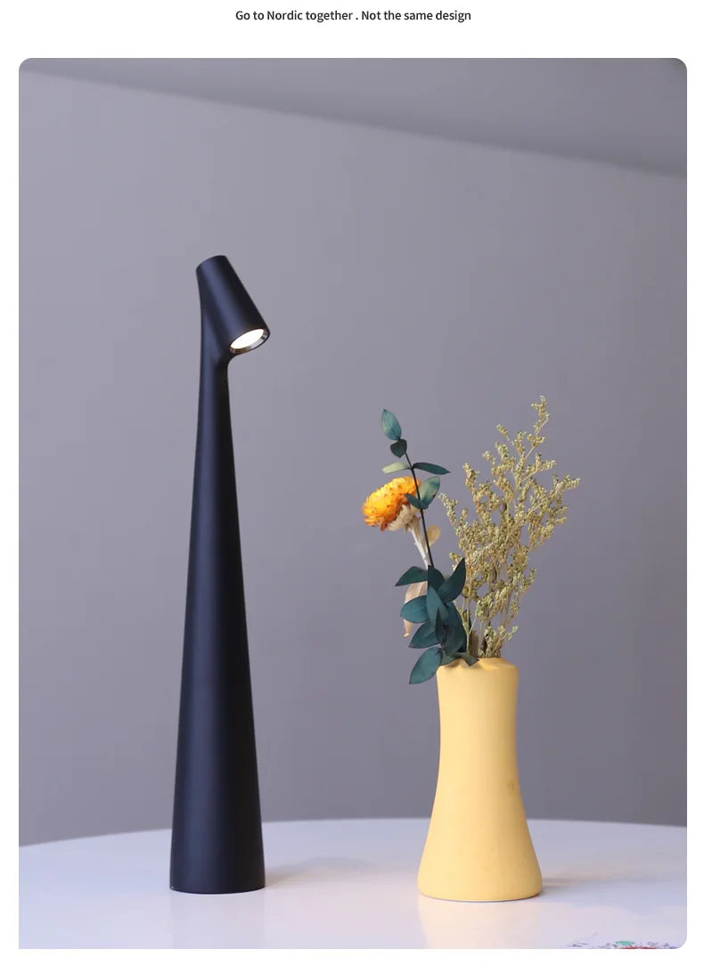 Table Lamp Wireless Rechargeable Desk Lamp Creative Living Room Study Lamp Top Touch Dimming Atmosphere Desktop Decoration Light