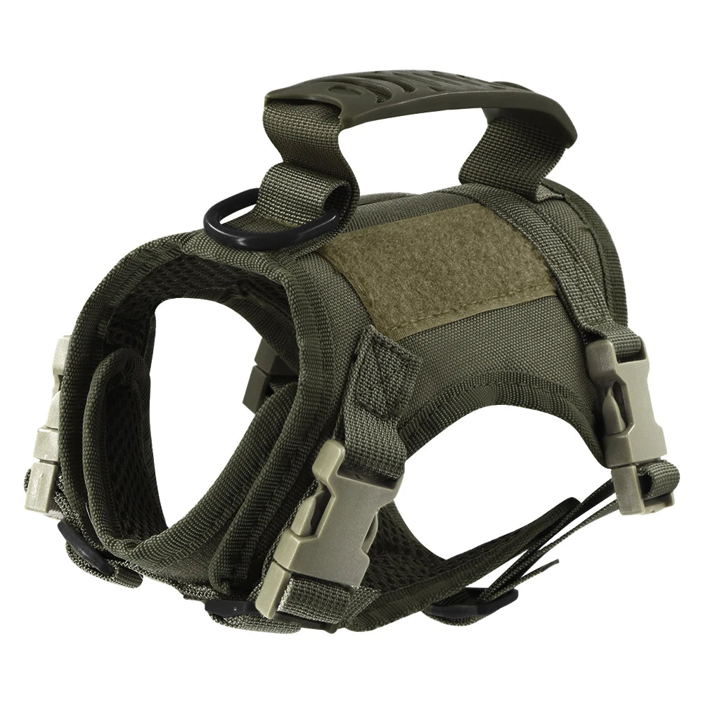 Tactical Cat Harness Leash Adjustable Puppy Vest For Military Small Dogs Harnesses 9Pcs Patches Walking Training Cat Accessories