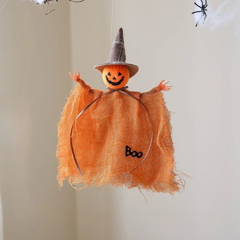 Cute Halloween Witch Pendant Halloween Decoration Home Decor Pumpkin Ghost Witch Hanging Pendant Halloween Creative Gift