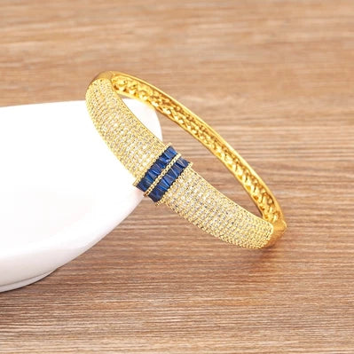 Nidin High Quality Pave Shiny Zircon Charm Bracelets 6 Colors For Women Wedding Party Adjustable Bangles Luxury Jewelry Gifts