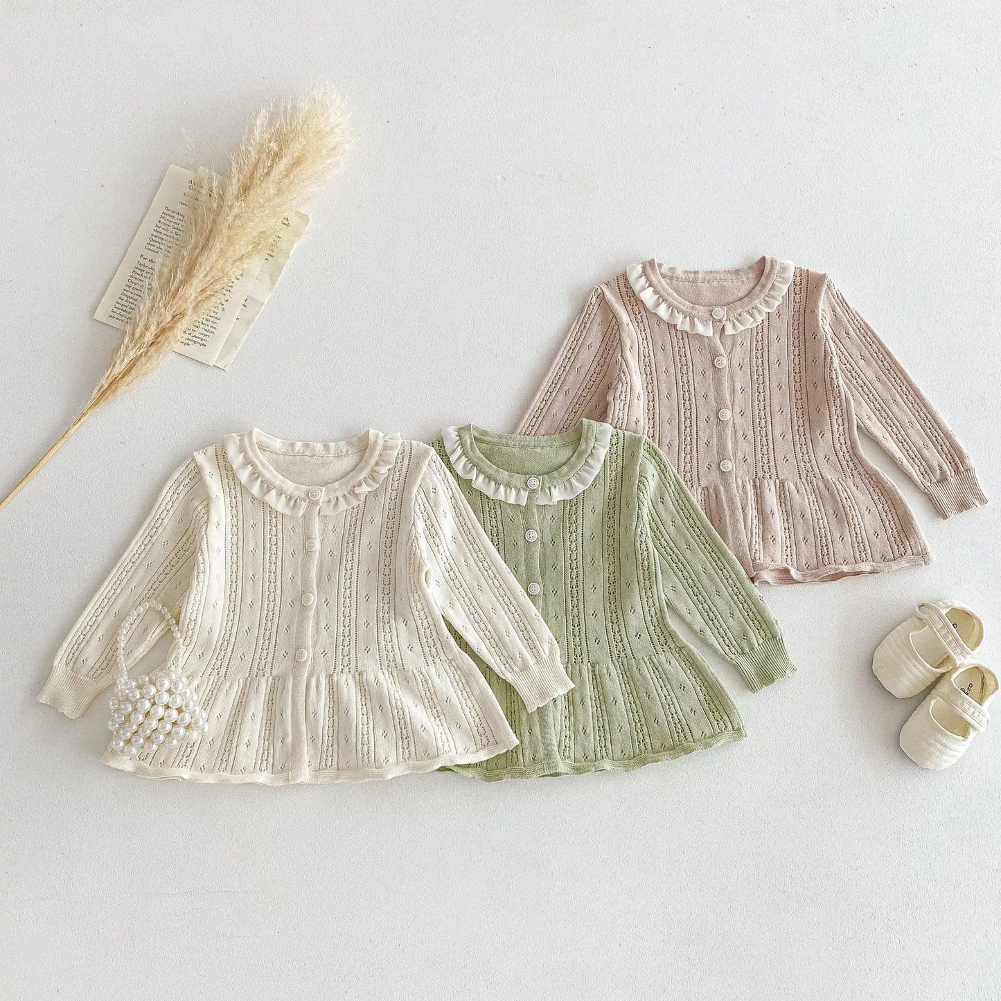 Summer Newborn Infant Baby girls knit Sun protection clothing Air-conditioned clothing coat Kids Fashion Baby Clothing