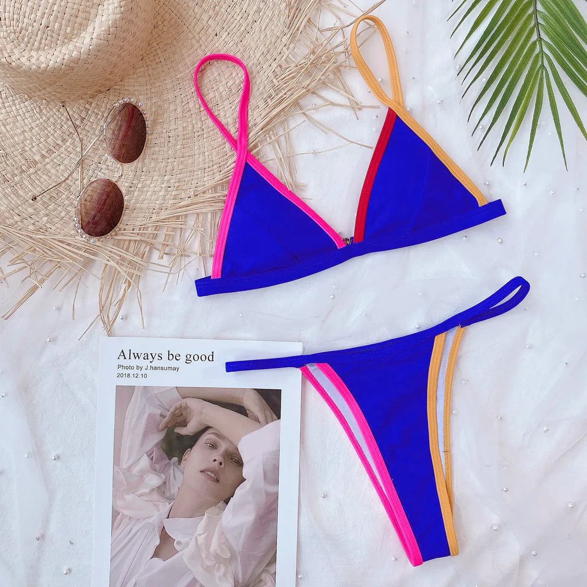 4 Colors Sexy Bikini Women Tie Dye Solid Swimwear Swimsuit Thong Bikinis Set Bathing Suit Beach Bikini Female Biquinis Feminino