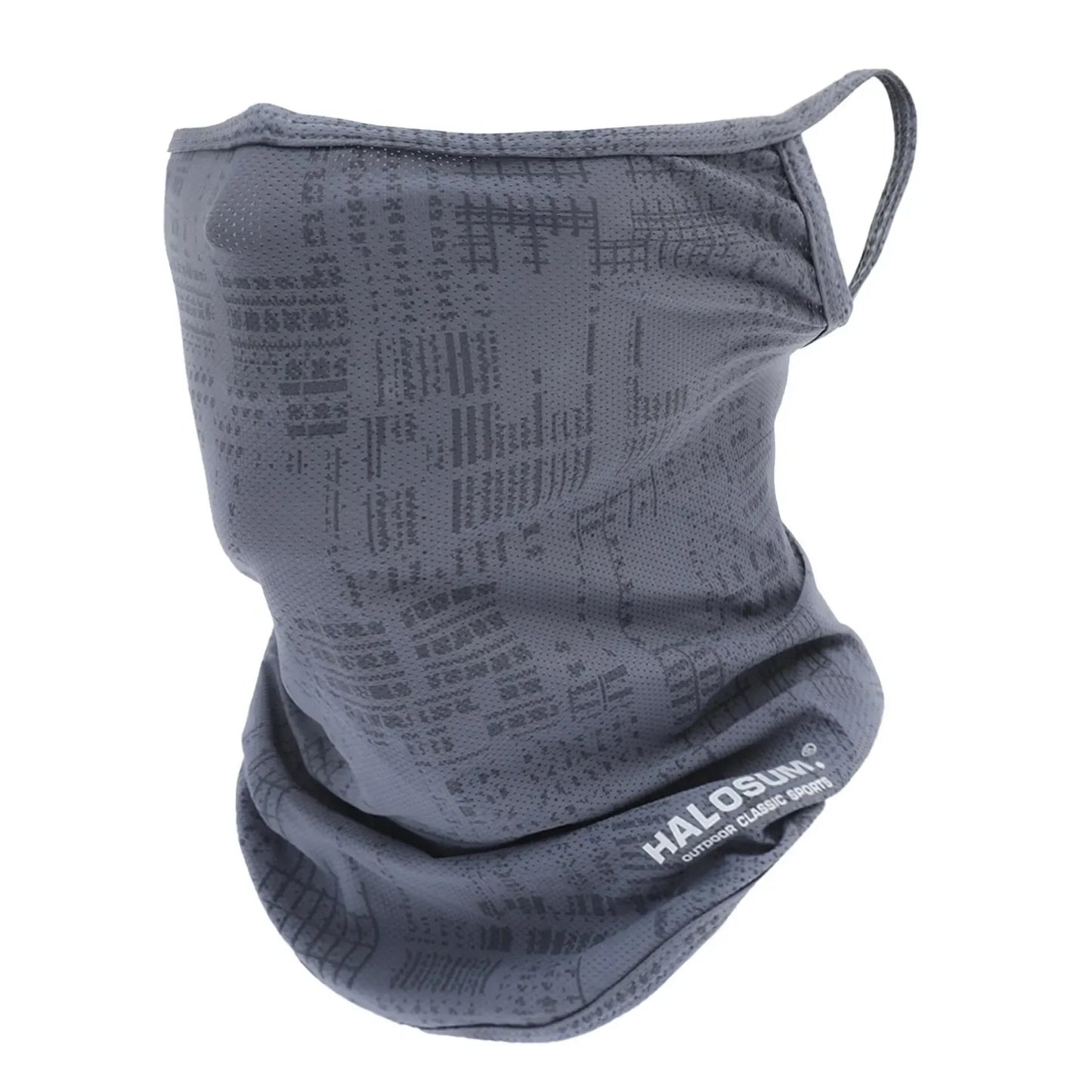 Thin Breathable Quick-dry Outdoor Face Mask Sun Protection Summer Ice Silk Scarf Letter Pullover Neck Warmer