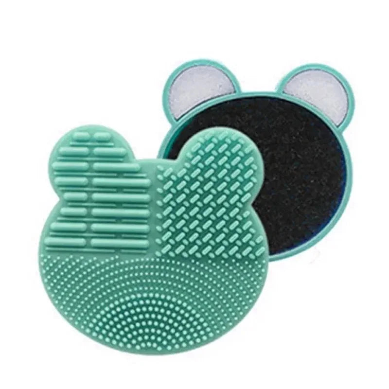1pc Make Up Brush Cleaner Pad Washing Brush Pad Cleaning Mat Cosmetic Brush Cleaner Universal Make Up Tools Scrubber Board Pad