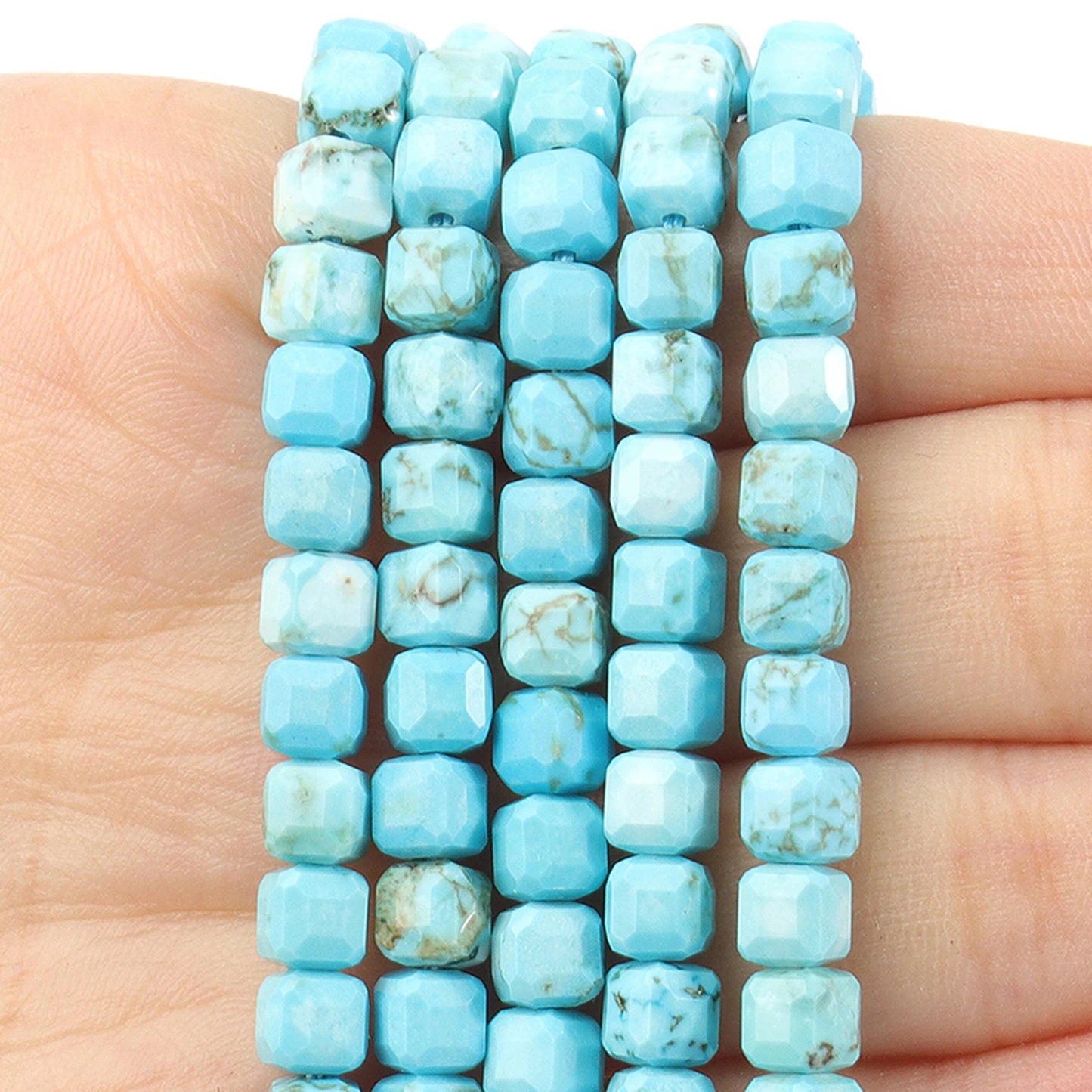 Faceted Natural Tourmaline 5mm Square Cube Shape Beads for Jewelry Making Diy Bracelet Necklace Beading Accessories