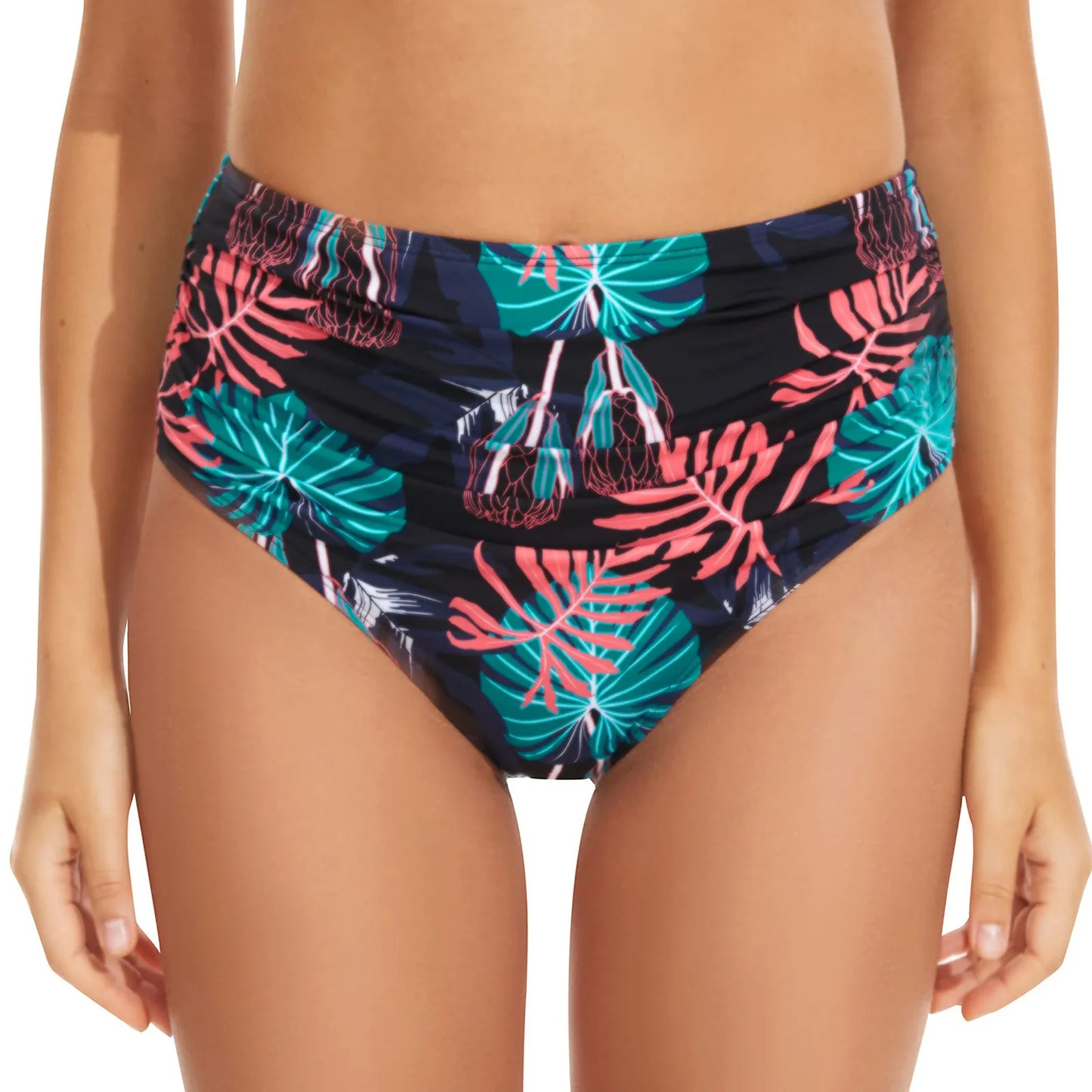 Swimwear For Women 2024 Women Plus Size High Waist Bikini Bottoms Swim Briefs Beach Shorts Ruched Bottom High Bikini 2024 Women