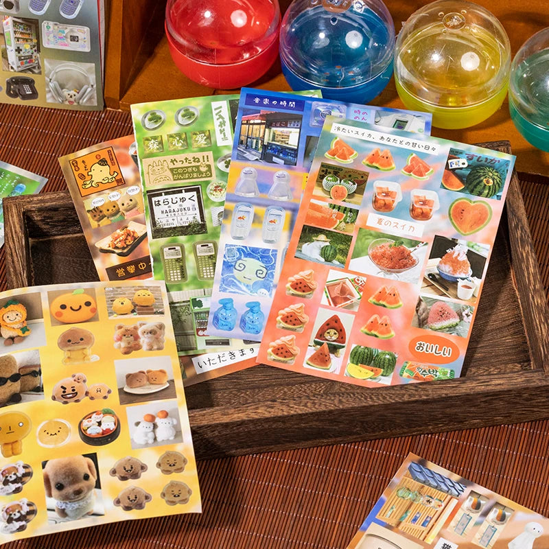 20 pcs Cartoon Sticker Books Journal Planner Decorative DIY Scrapbooking Sticker Laptop Student Korean Stationery Sticker Gift
