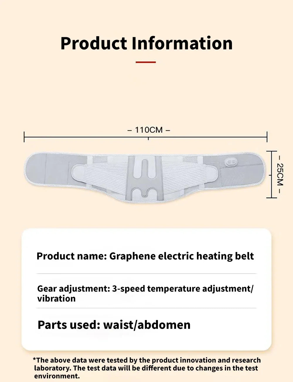 Electric Heating Waist Hot Compress Massager Vibration Lumbar Brace Belt Waist Back Massage Pain Relief Care Blood Circulation