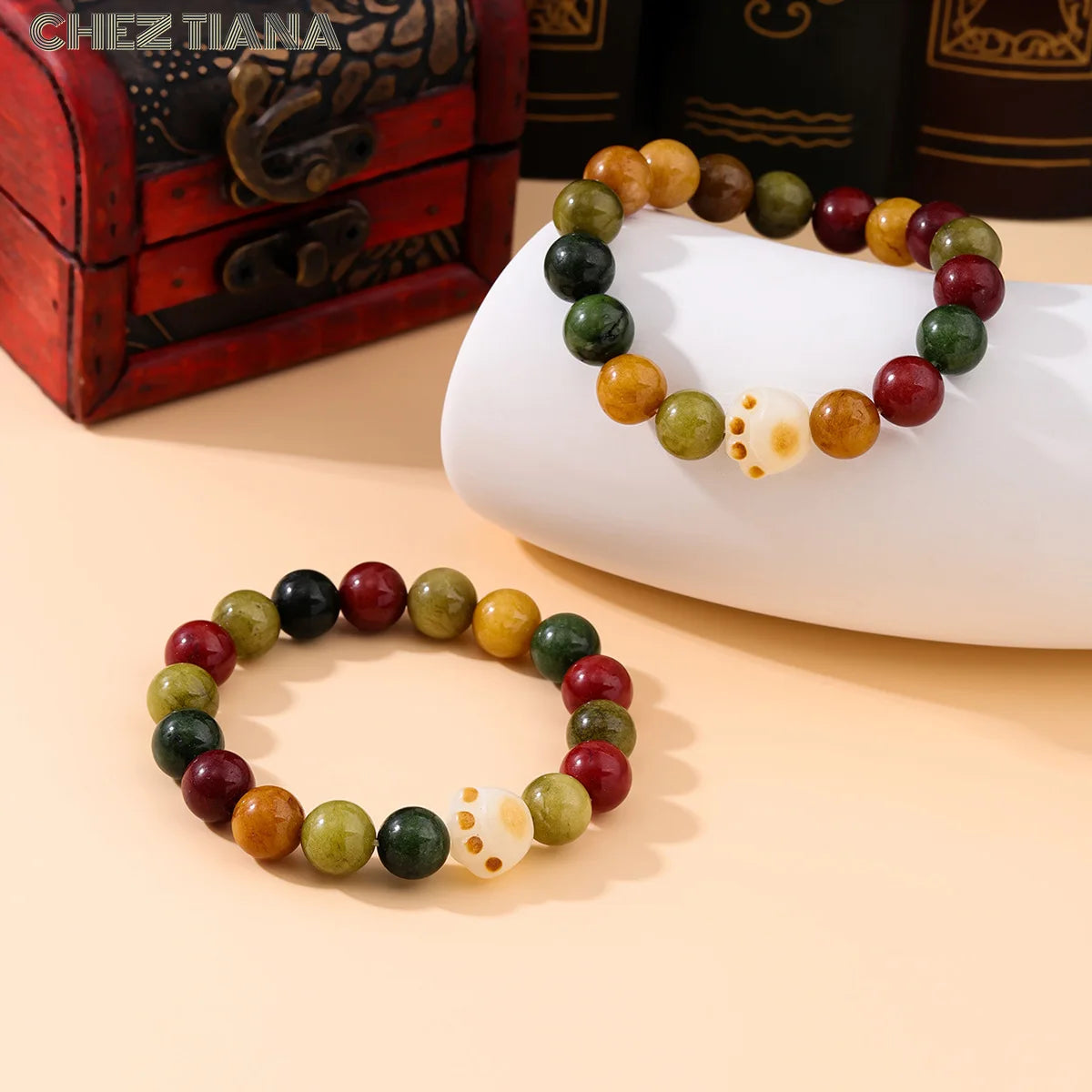 Natural Tourmaline and Crystal Bracelet Natural Crystal Gifts Men and Women Bracelet Original Designed Jewelry Lucky Beads
