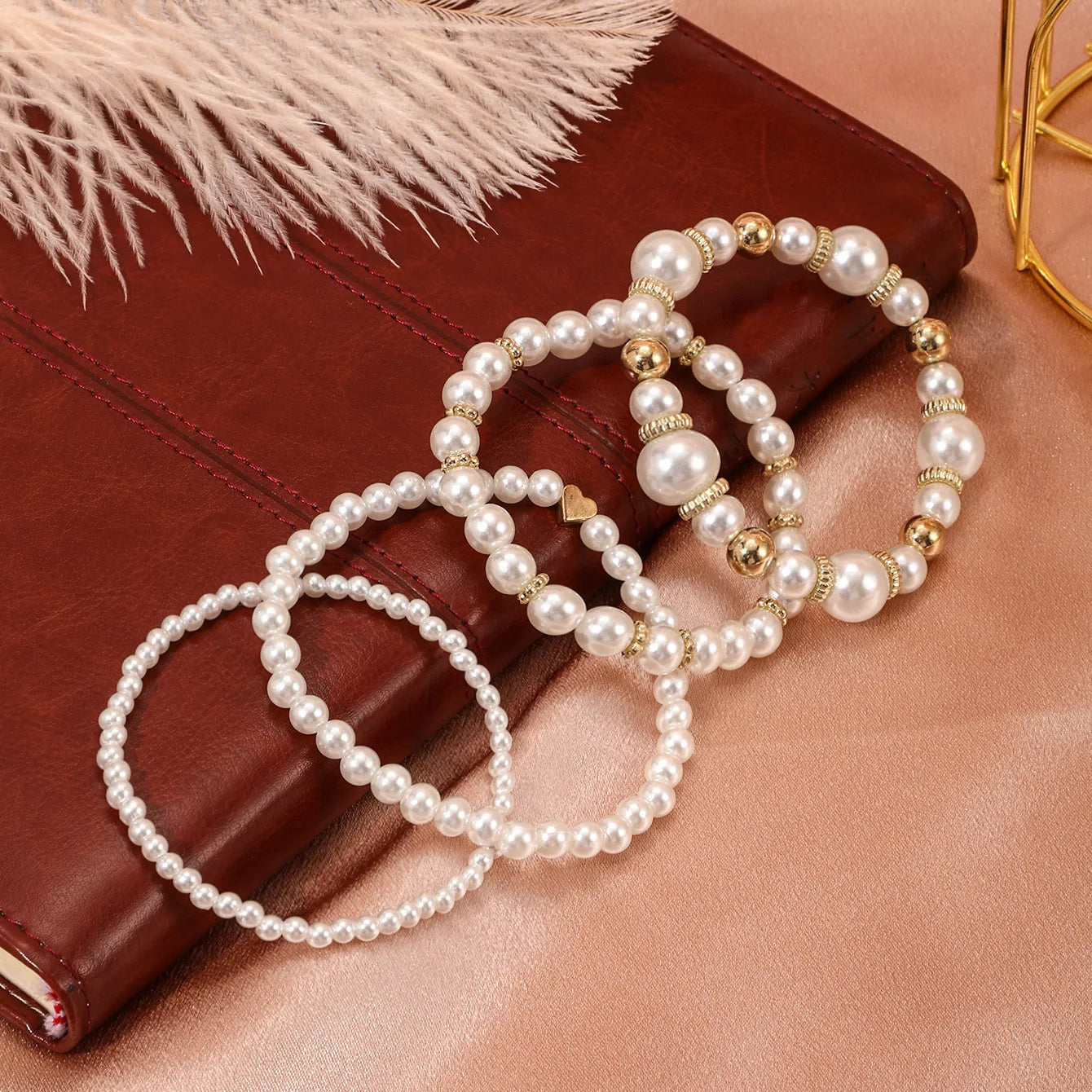 5pcs/Set Halloween Grimace Beaded Bracelet Set Holiday Party Skeleton Witch Pumpkin Head Woman Jewelry New Party Year's Gift